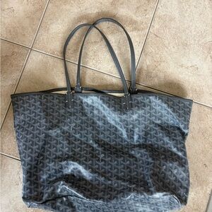 Source Unknown Grey Patterned Tote Bag